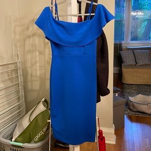 Royal blue cocktail dress